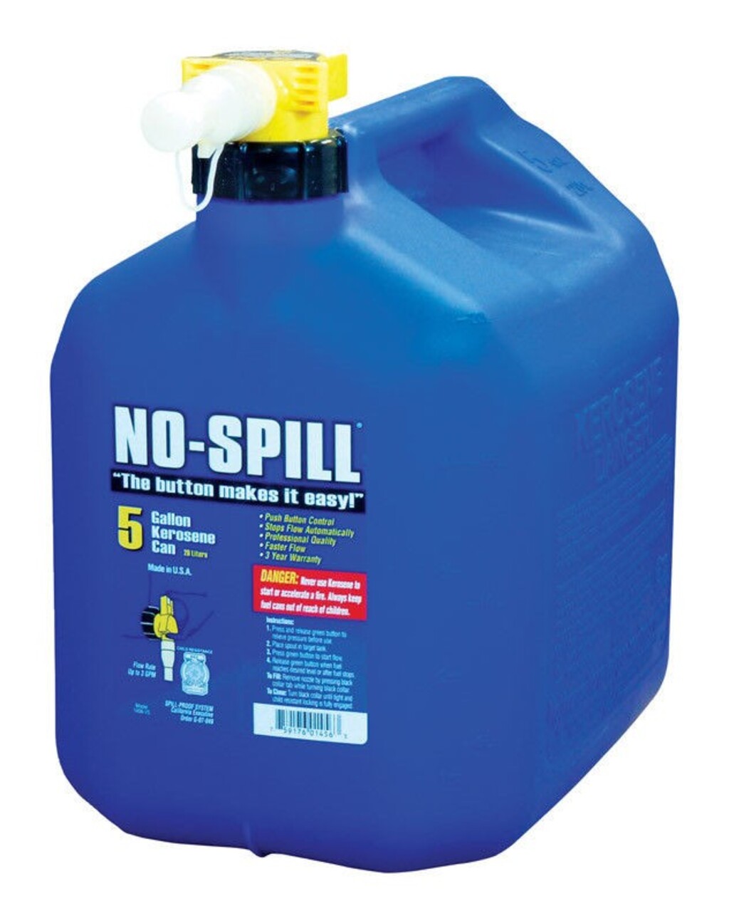 NO-SPILL 20L FUEL CAN KEROSENE 1456