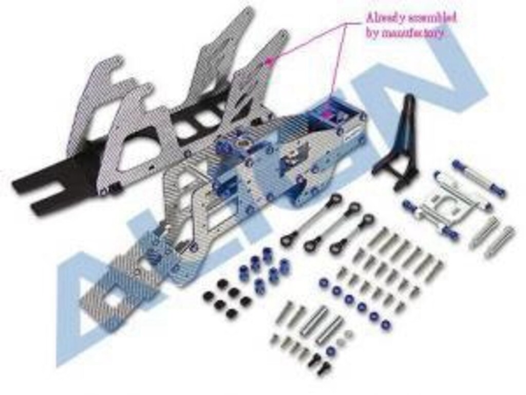 TRV2 MAIN FRAME SET SILVER HS1243T-75