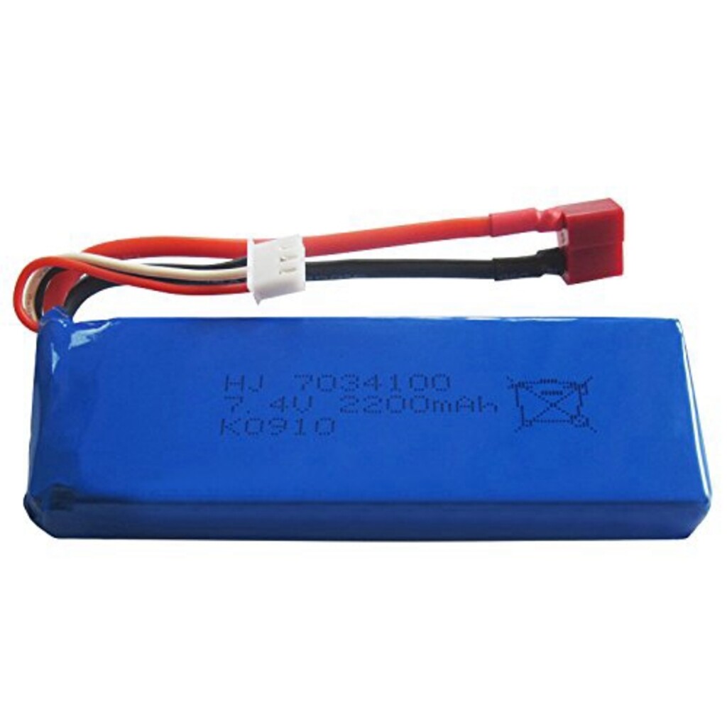 BATERIA WLTOYS 7.4V 2200MAH T-PLUG K949/10428/10428-A