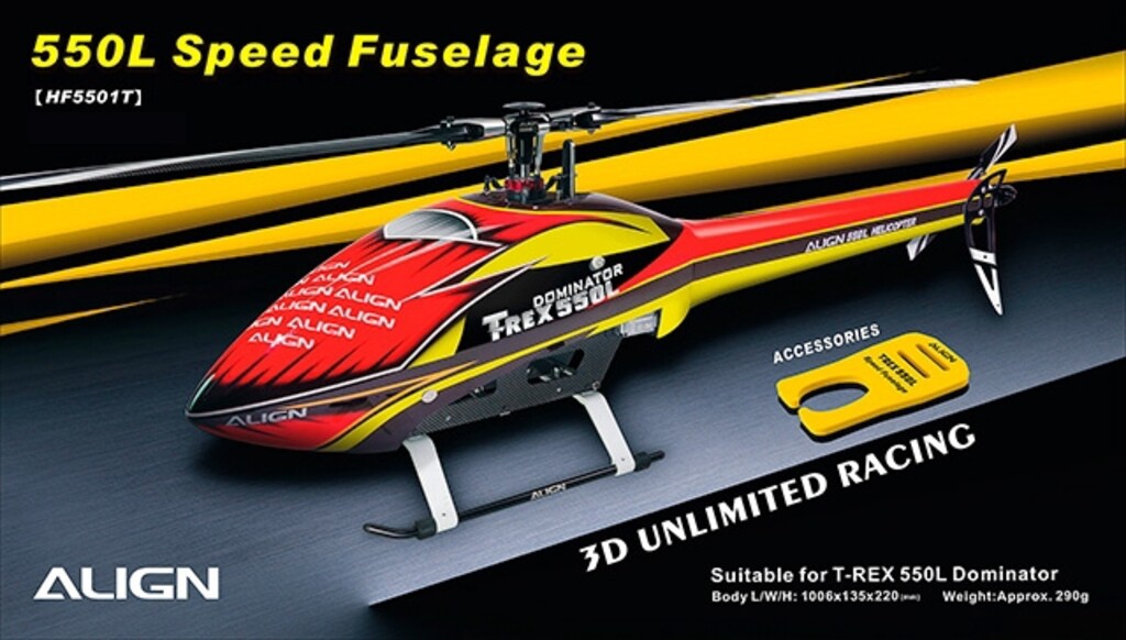 TR550L SPEED FUSELAGE RED YELLOW HF5501T