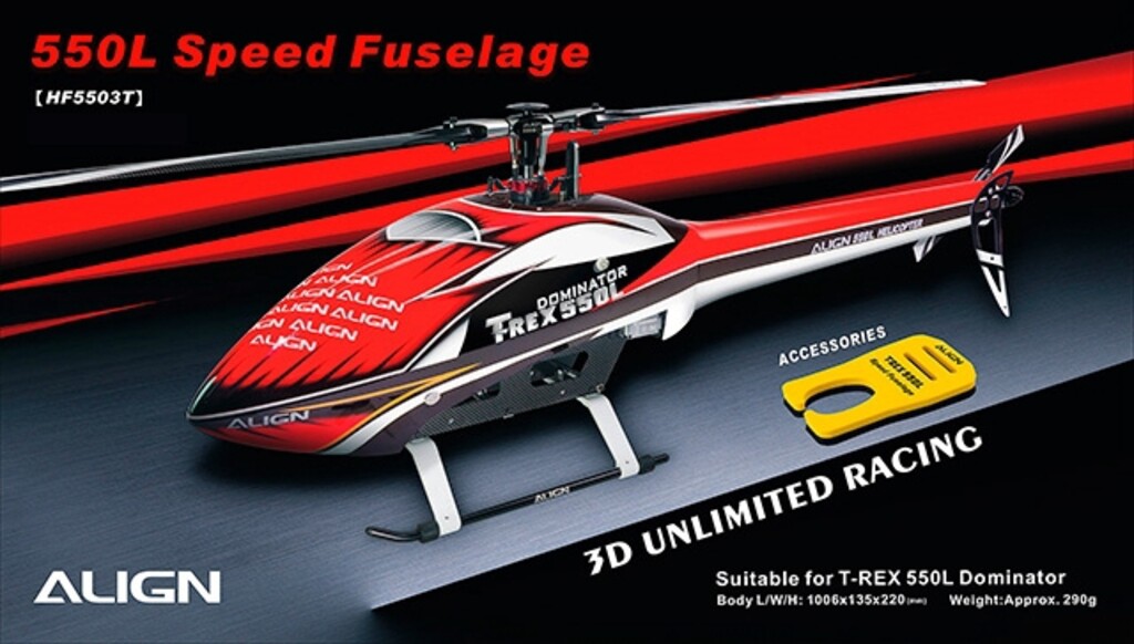 TR550L SPEED FUSELAGE RED WHITE HF5503T