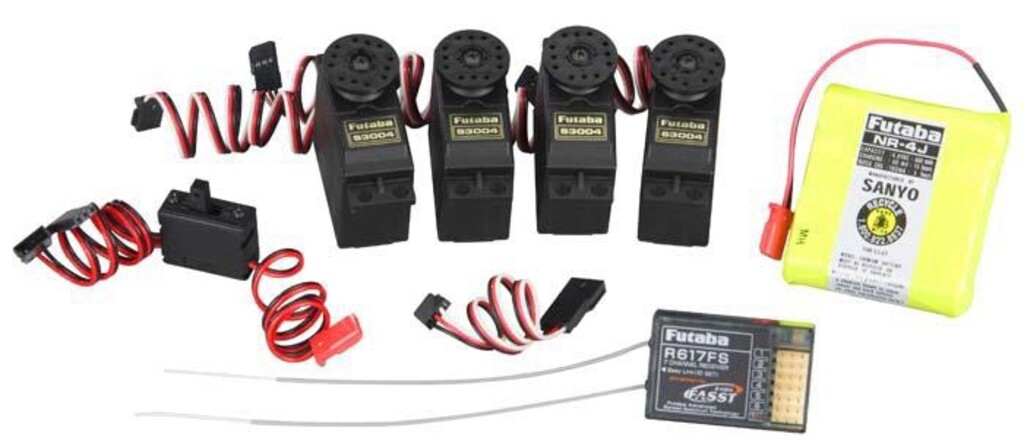 FLYPACK FUTABA R617FS 4 X S3004 FUTL1170