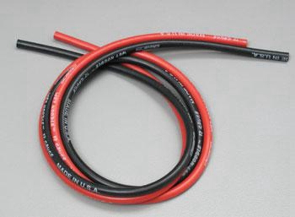 SILICONE WIRE 12GAUGE RED/BLK DEANS 1410