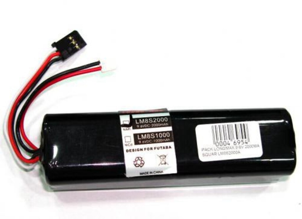 PACK LONGMAX 9.6V 2000MA SQUAR LM8S2000A
