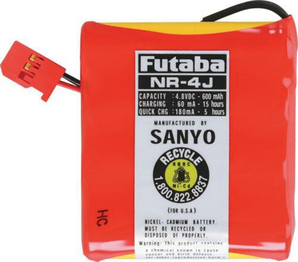 PACK FUTABA 4.8V 600MA NR-4J FUTM1280
