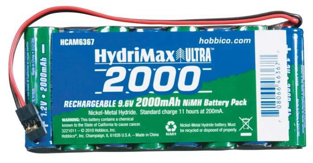 PACK HYDRAM. 9.6V 2000MA FLAT HCAM6367
