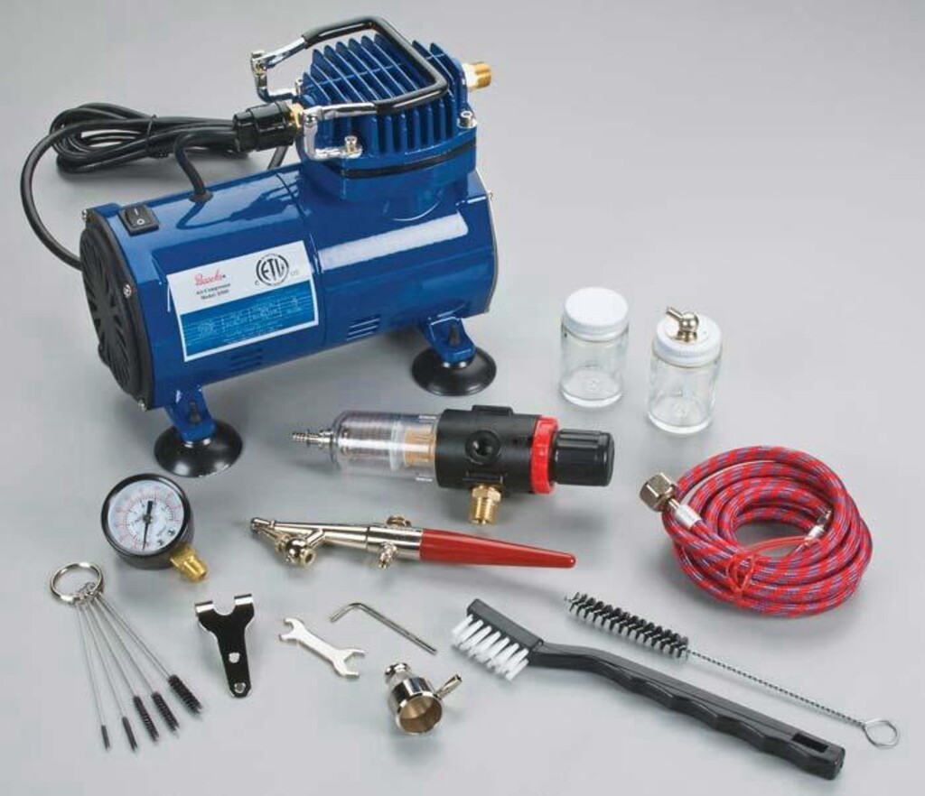 AIR BRUSH PAASCHE AIRBRUSH + COMPRESSOR HSET H100D