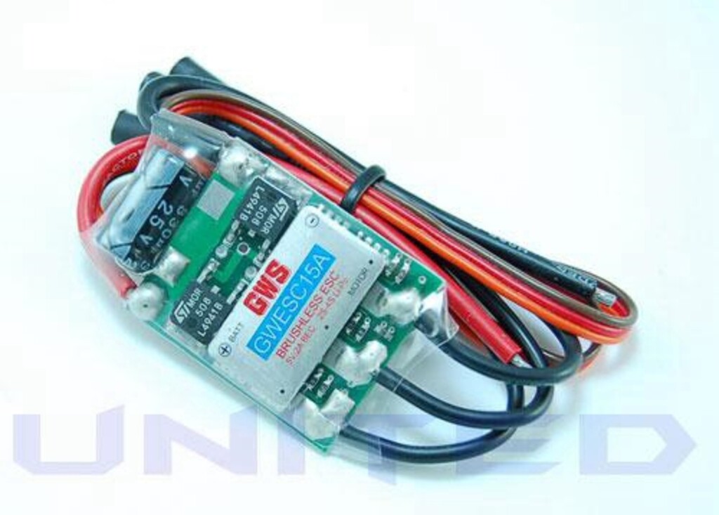 SPEED GWS 15A BRUSHLESS ESC15A