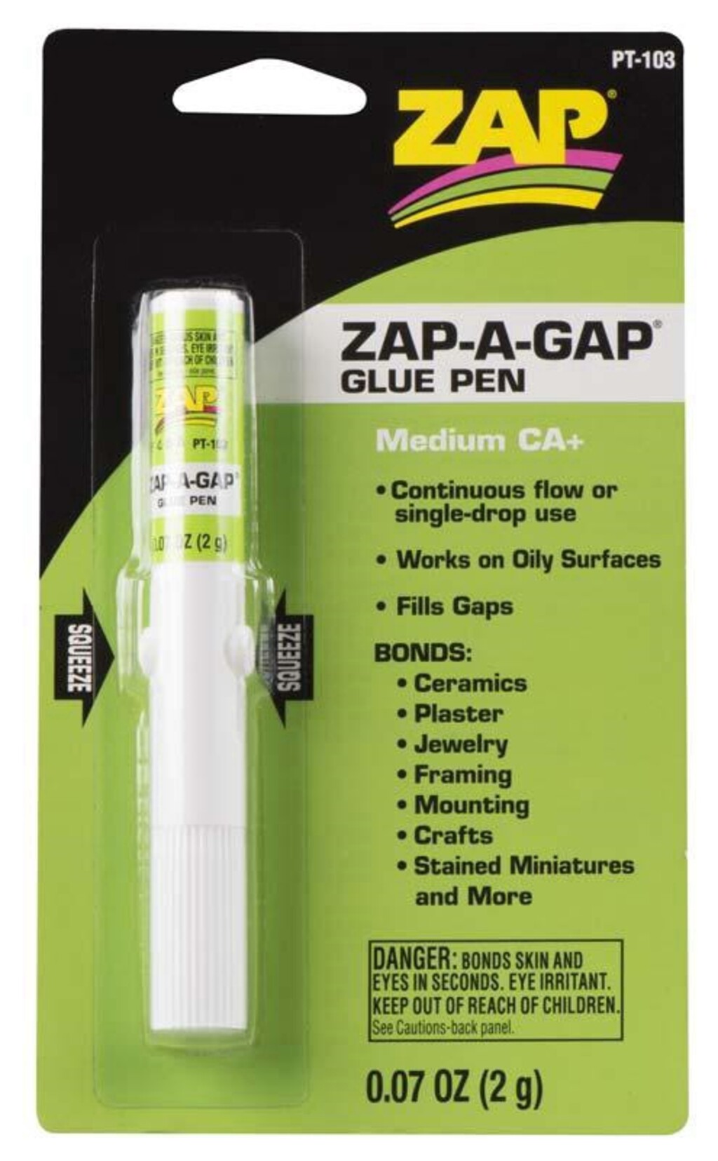 COLA ZAP ZAP-A-GAP MEDIUM CA+ GLUE PEN 0.07OZ PT-103