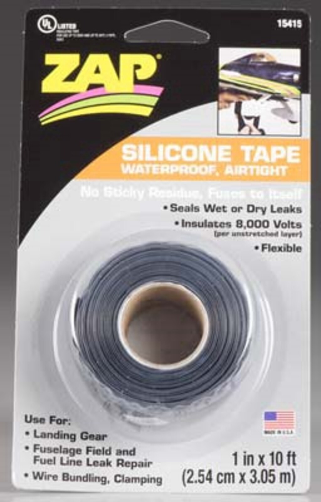 COLA ZAP SILICONE TAPE 1X10 PT101 15415