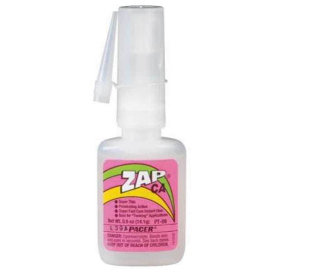 COLA ZAP THIN CA GLUE 1/2 OZ PT-09
