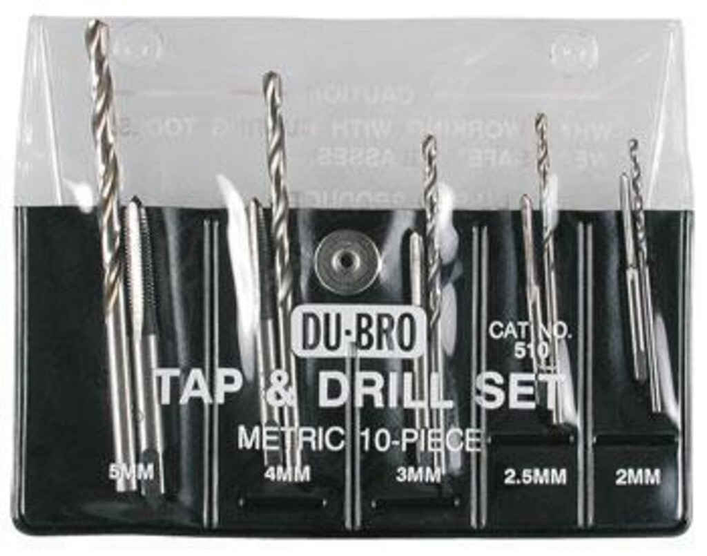 TAP & DRILL KIT 10PC MILIMITROS DUB 510
