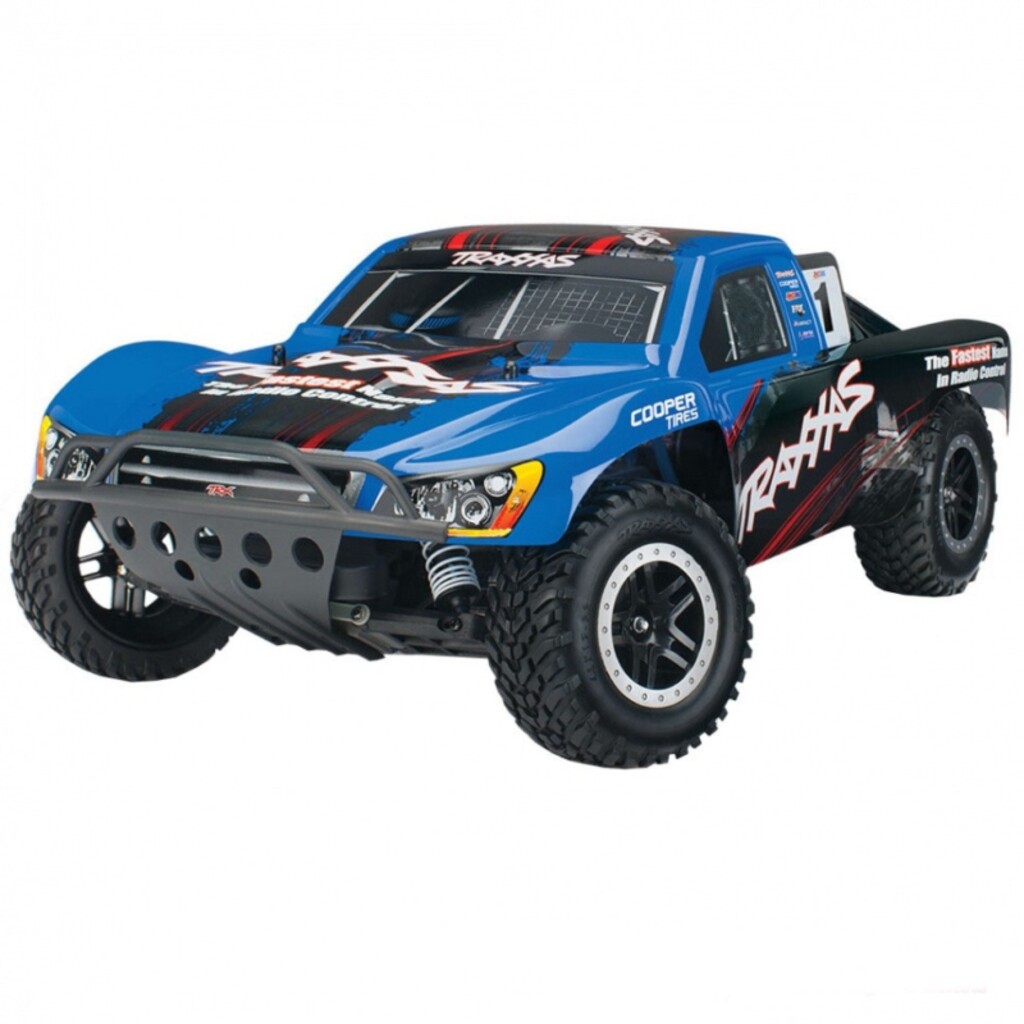 CARRO TRAXXAS 1/10 NITRO SLASH RTR 2WD TSM BLUE 44056-3