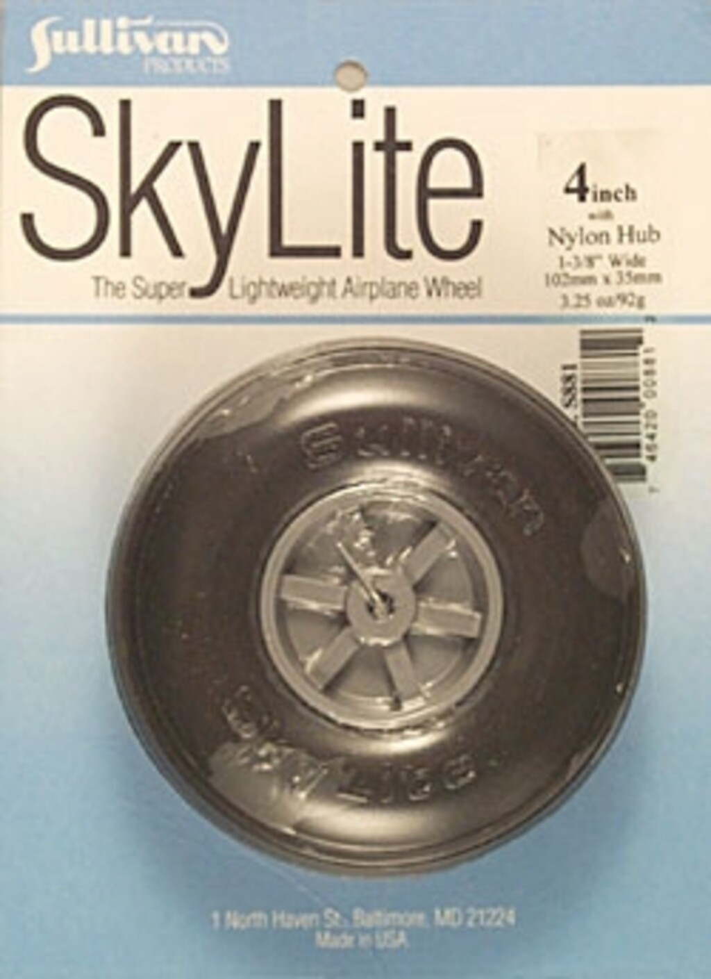 RODA SULLIVAN SKYLITE WHEEL 4 POLEGADAS S881