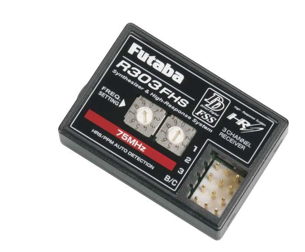 R303FHS RECEP.3CH SYNTETIZ.FUTABA 75MHZ