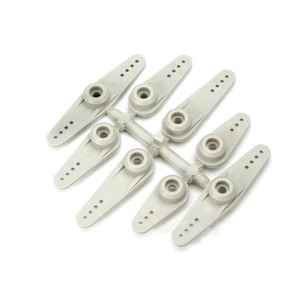 DUBRO LONG SUPER SERVOS ARMS-JR GRAY (8PCS) DUB671
