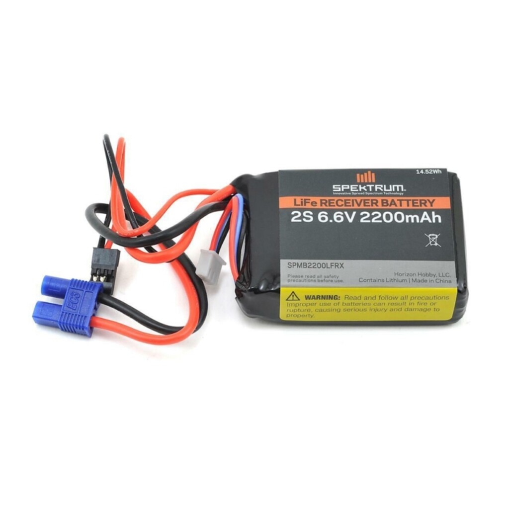 BATERIA SPEKTRUM 6.6V 2200MAH LIFE EC3 SPMB2200LFRX (FOR RECEIVER)