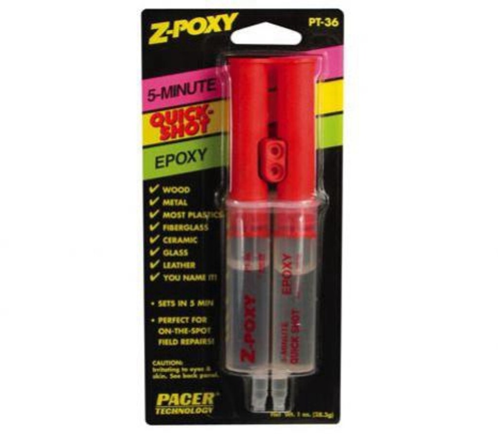 COLA ZAP Z-POXY 5 MINUTE SERINGA QUICK SHOT EPOXY 1OZ PT-36