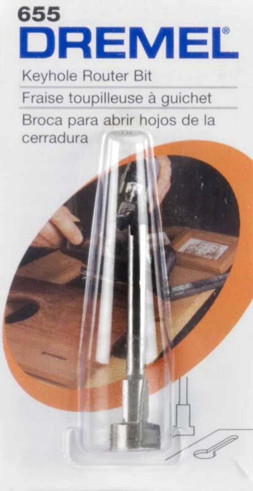DREMEL KEYHOLE ROUTER BIT 655