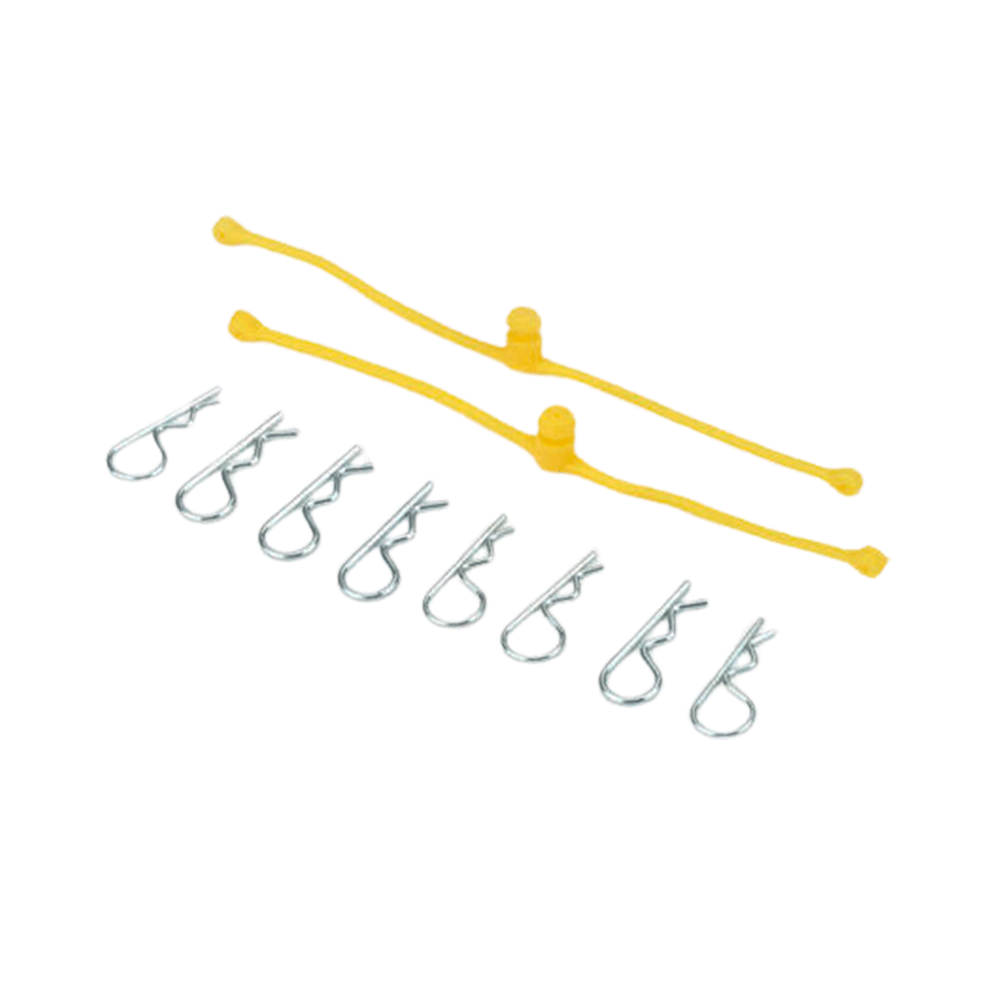 BODY CLIPS RETAINERS YELLOW 2PC DUB 2247