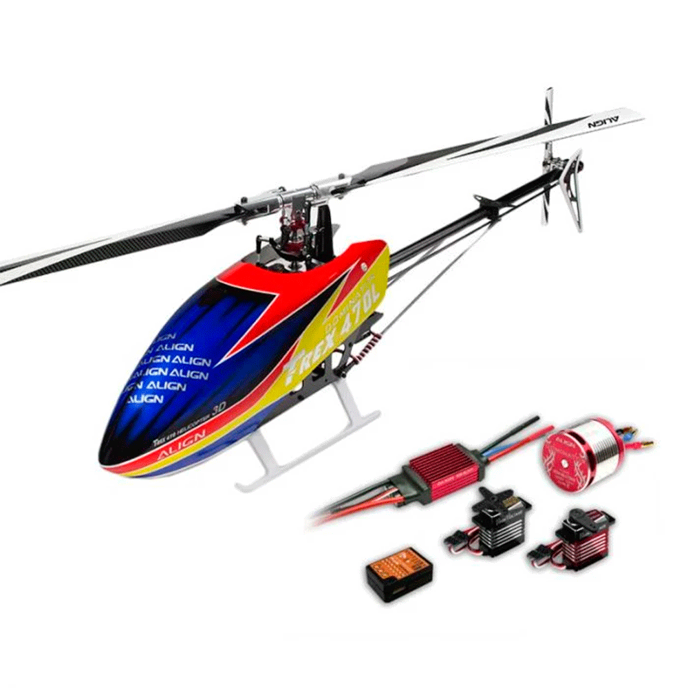 HELICOPTERO ALIGN T-REX 470LT SUPER COMBO RH47E09XT
