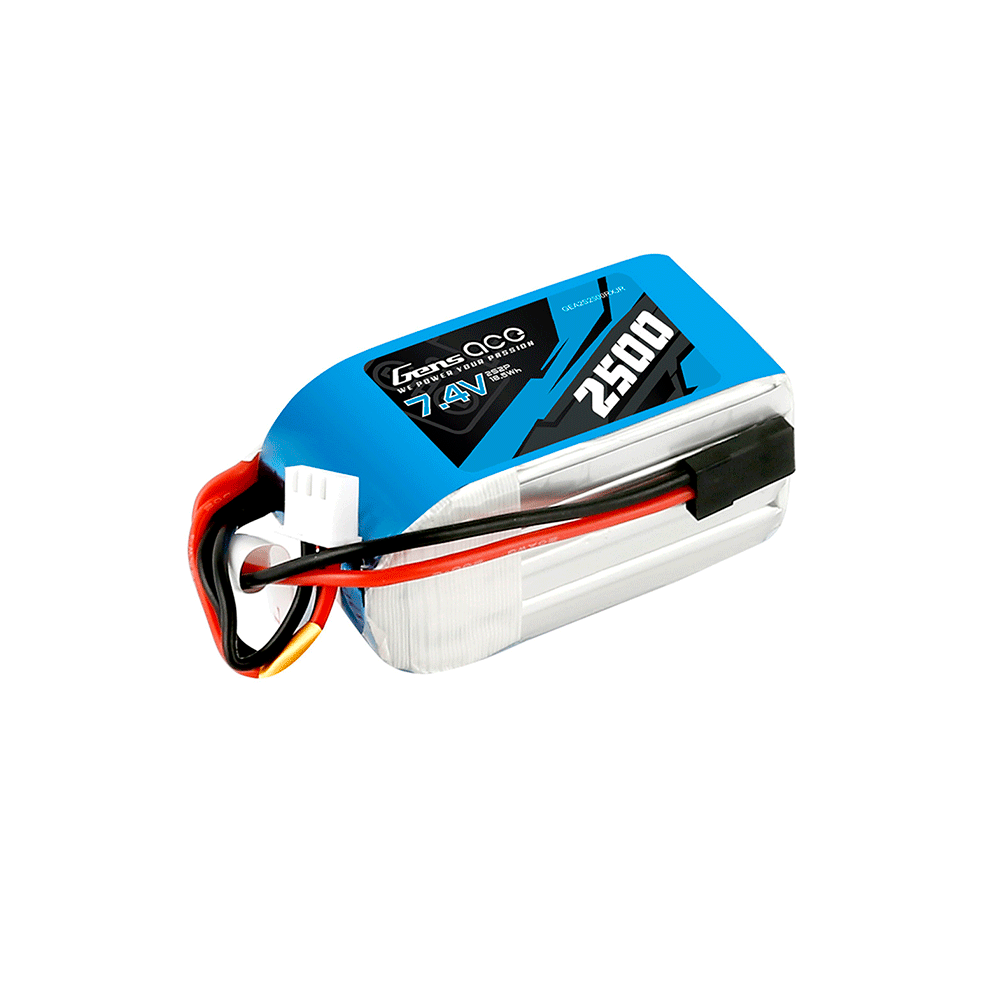 GENS ACE 7.4V 2500MA RX LIPO FUTABA PLUG