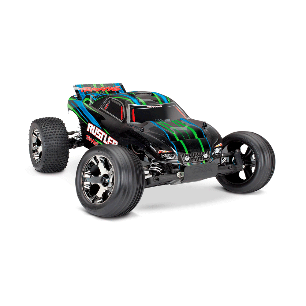 CARRO RUSTLER VXL BRUSHLES TSM GREEN 37076-4