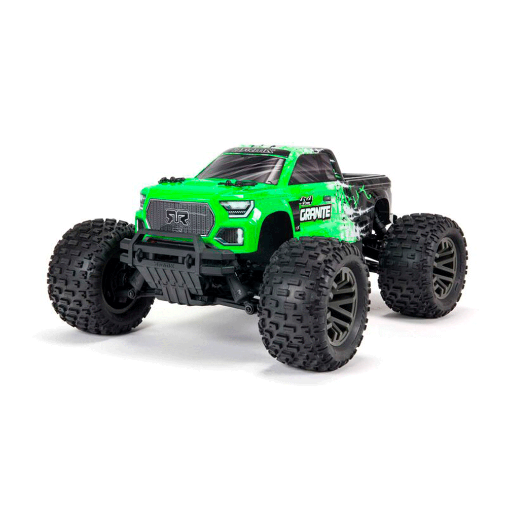 CARRO ARRMA 1/10 GRANITE 4WD 3S BLX MONSTER TRUCK GREEN ARA4302V3T1