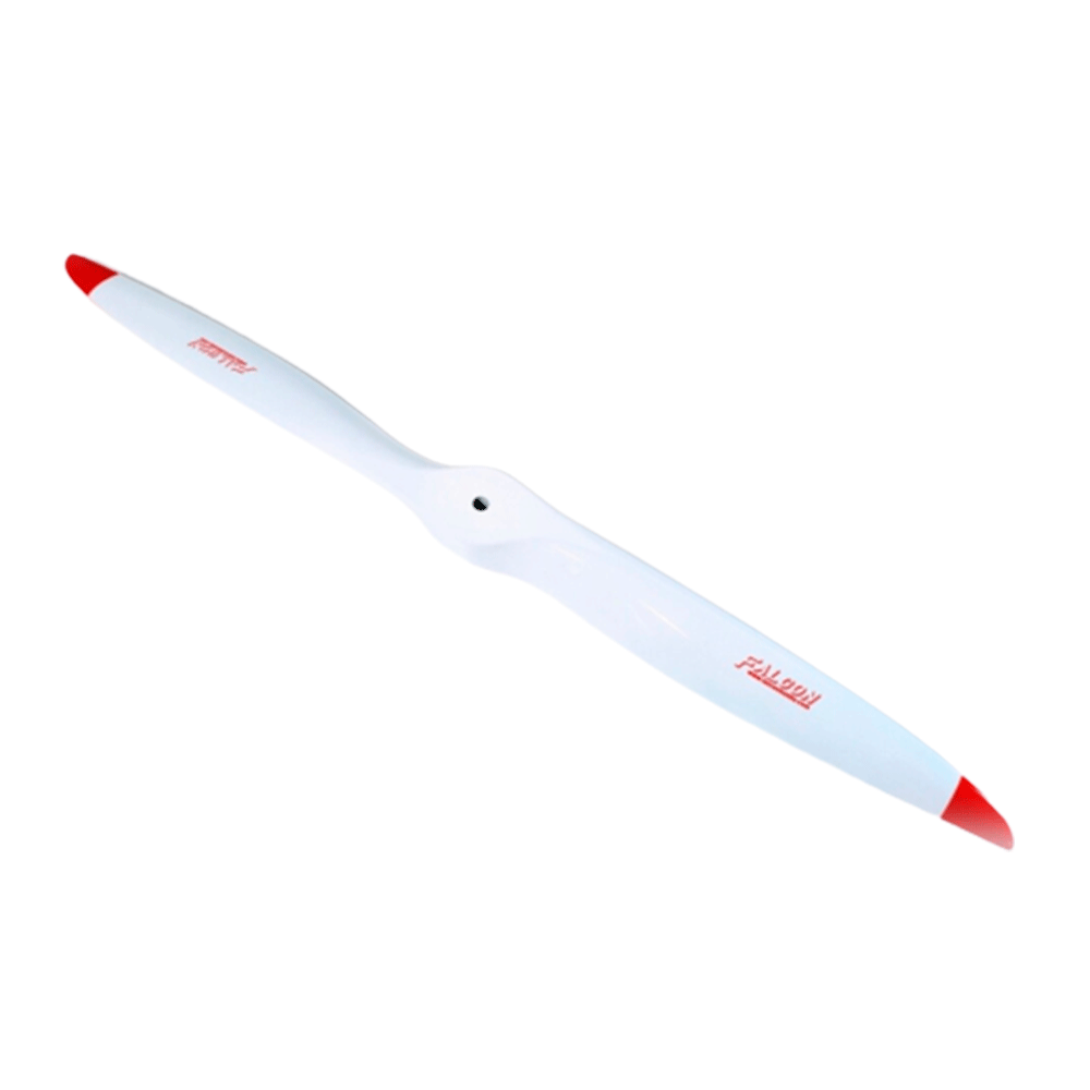 HELICE FALCON 24X9 CARBON FIBER WHITE/RED