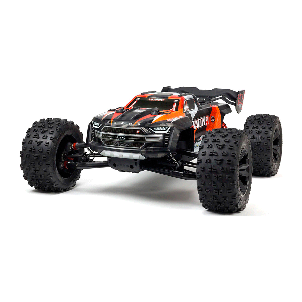 CARRO ARRMA KRATON 8S MONST 4WD BLX MT ORANGE ARA110002BT2