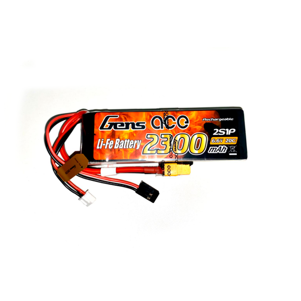 GENS ACE 6.6V 2300MAH 20C LIFE FUTABA/XT60 B-20C-2300-6.6V-2S1P