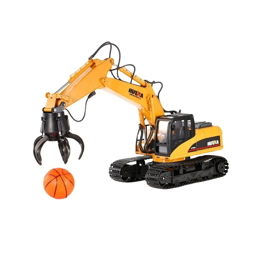 ESCAVADEIRA HUINA 1/14 GRABBER GARRA 15CH DIE-CAST 1571