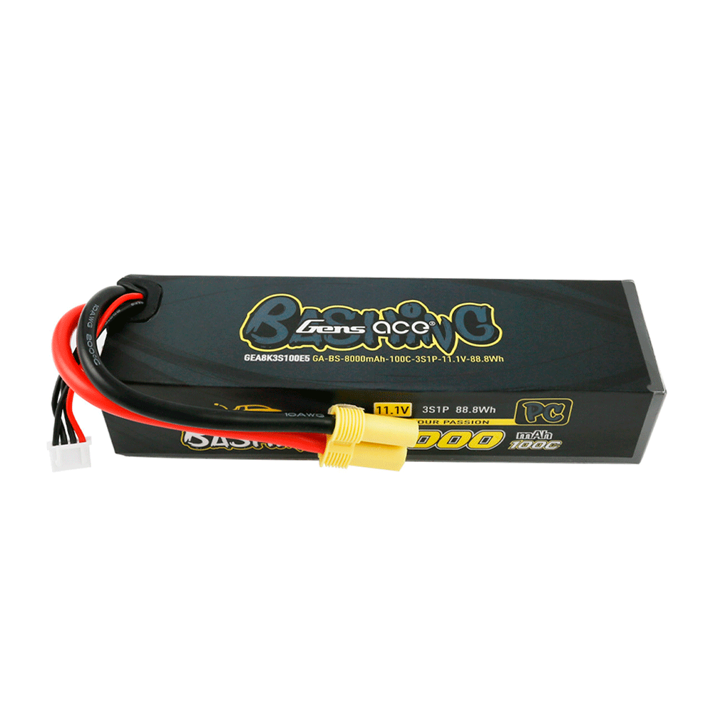GENS ACE 11.1V 8000MAH 100C BASHING PRO LIPO EC5 PLUG FOR ARRMA