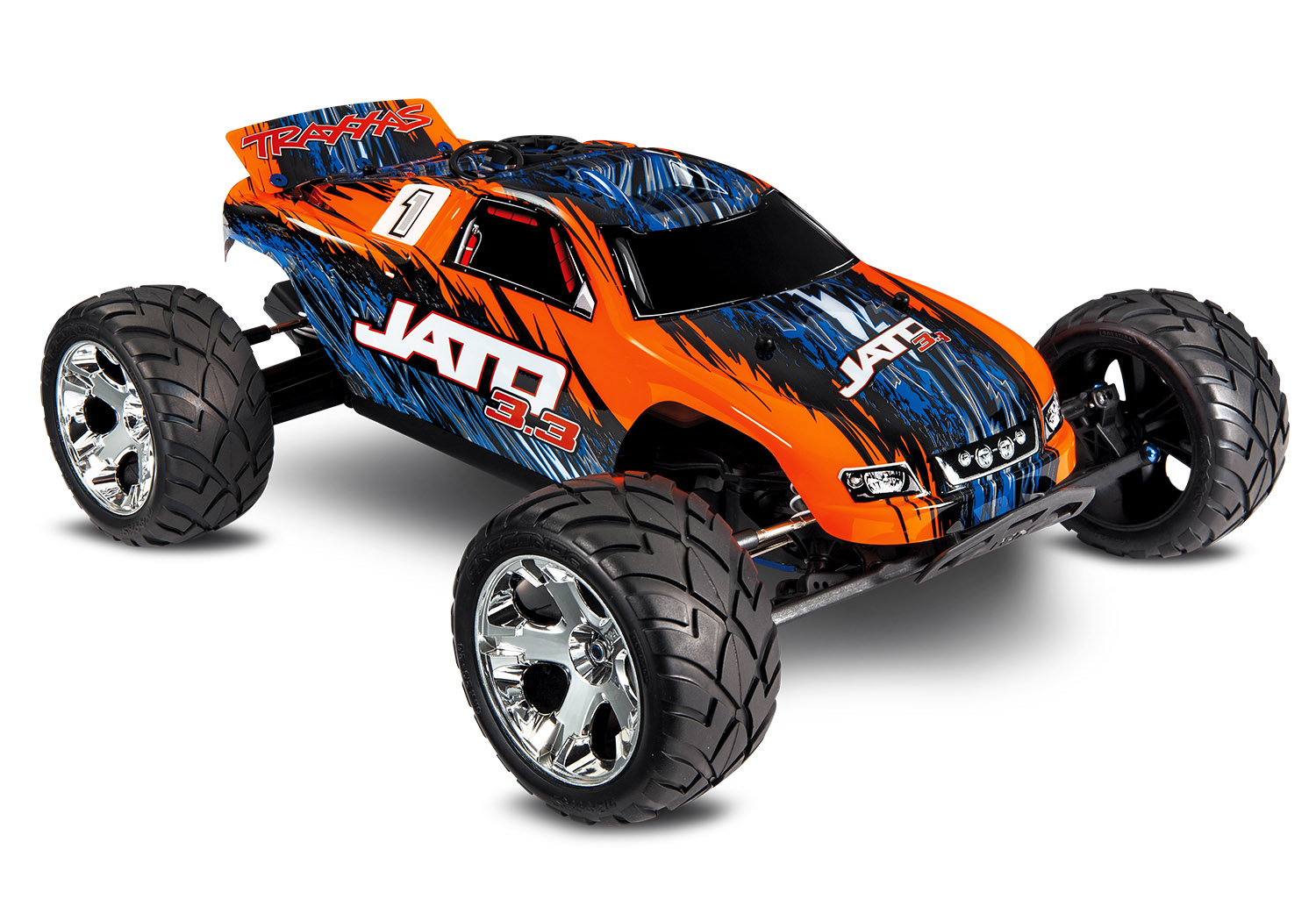 CARRO TRAXXAS 1/10 JATO 3.3 2WD STADIUM TSM RTR ORANGE 55077-3