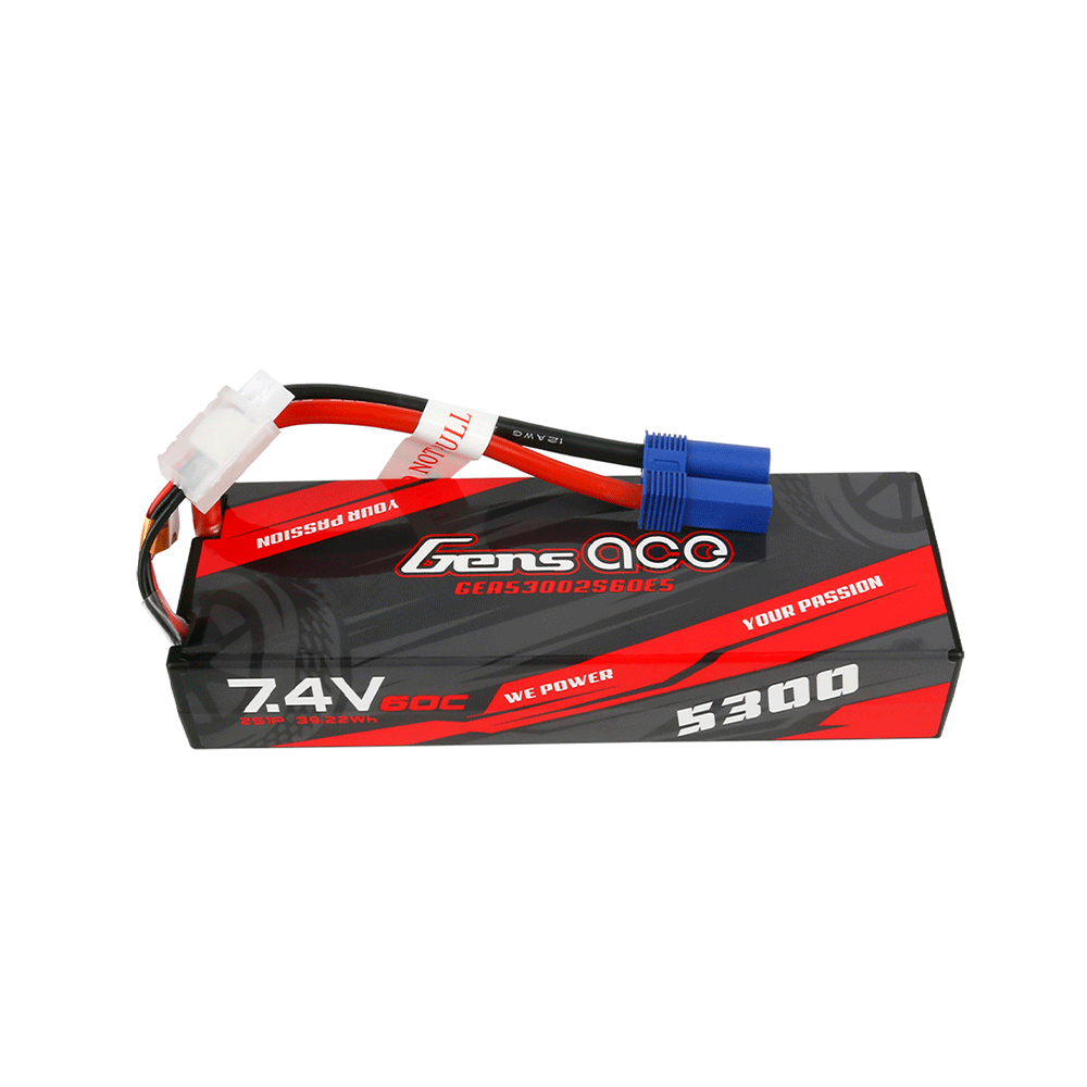 GENS ACE 7.4V 5300MA 60C EC5 HARDCASE RC CAR