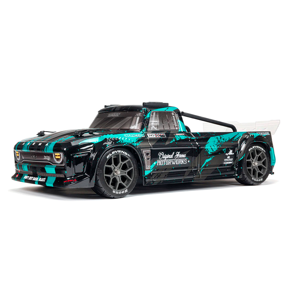 CARRO ARRMA 1/8 INFRACTION 3S BLX RESTO-MOD BASH RTR TEAL ARA4315V3T2