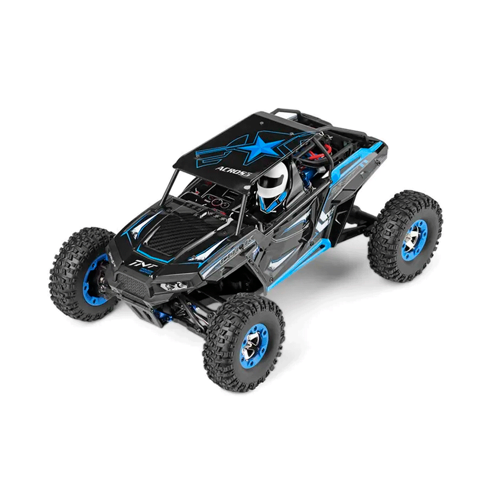 CARRO WLTOYS 1/12 ACROSS HORSE POWER 50KM 4WD WATERPROOF BLUE 12427-B