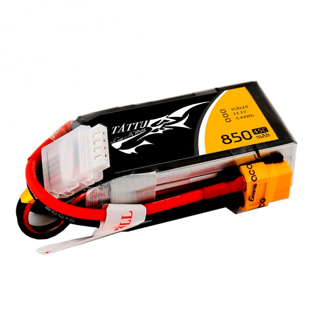 GENS ACE 11.1V 850MAH 45C LIPO XT60 TATTU
