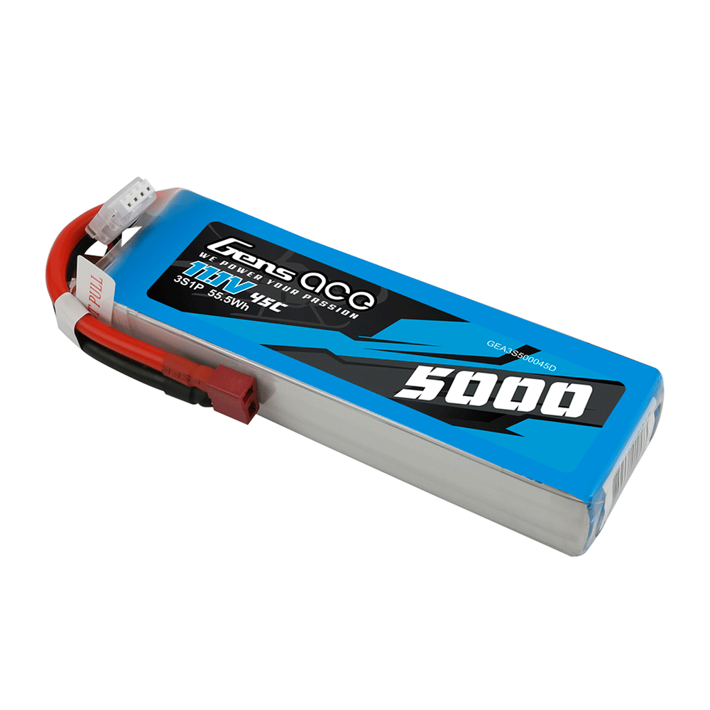 GENS ACE 11.1V 5000MAH 45C LIPO DEANS PLUG