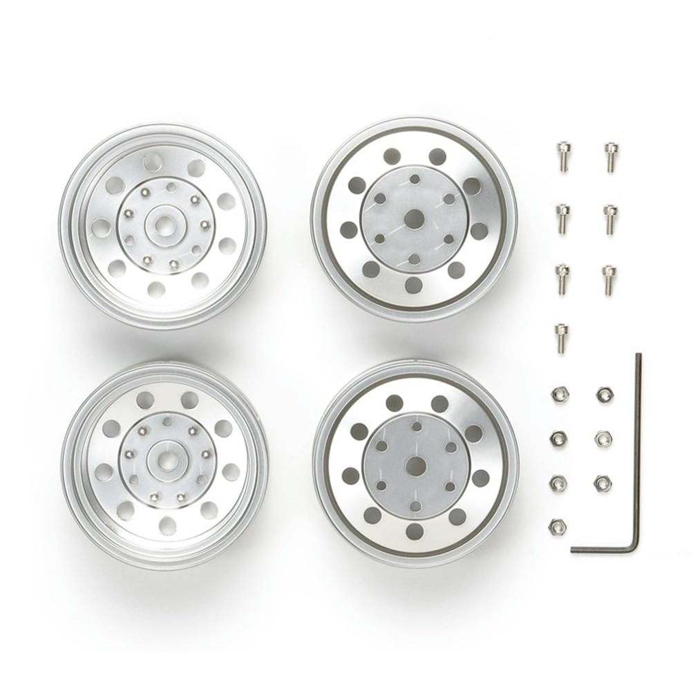 TAMIYA ACC METAL PLATED REAR WHEELS 22MM KIT 56518