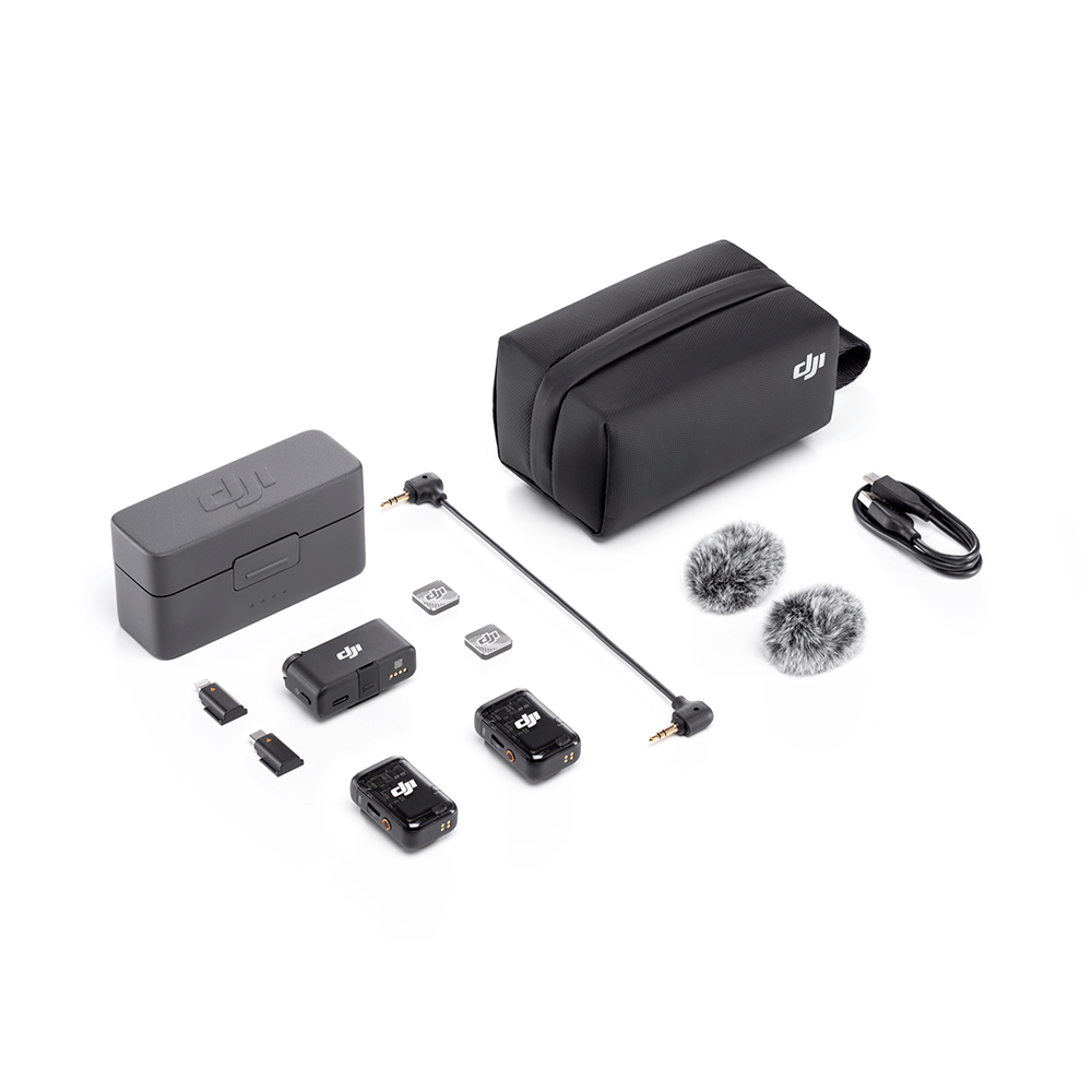 MICROFONE DIGITAL WIRELESS DJI MIC 2 (2 TX + 1 RX + CHARGING CASE) FCC
