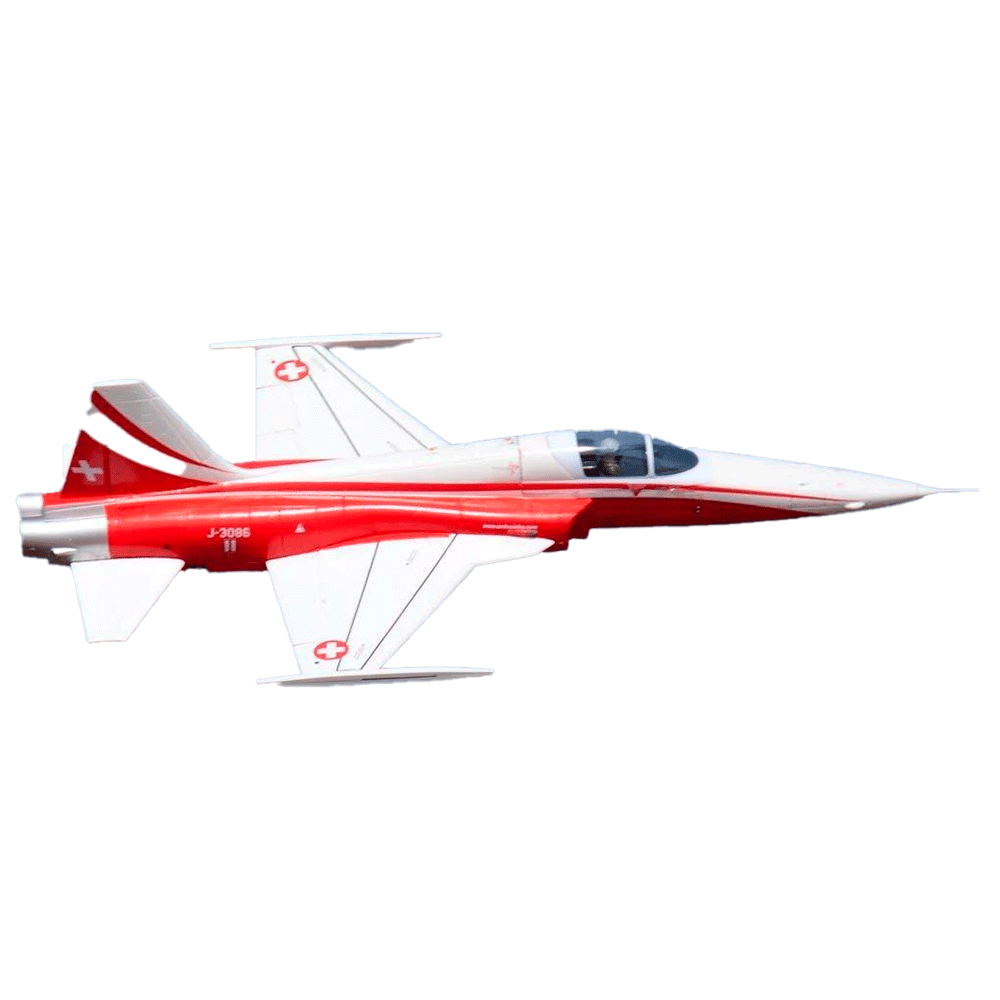 AVIAO FW F-5 TIGER II RED/WHITE 80MM EDF JET (F5E) FJ20825P