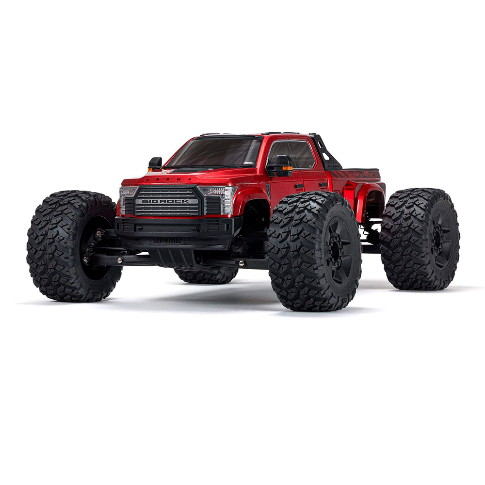 CARRO ARRMA 1/7 BIG ROCK 6S 4WD BLX MONSTER RTR RED ARA7612T2 (C/FEIA)