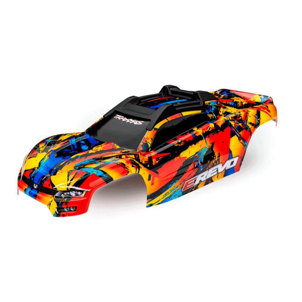 BOLHA TRAXXAS E-REVO SOLAR FLARE PAINTED 8612