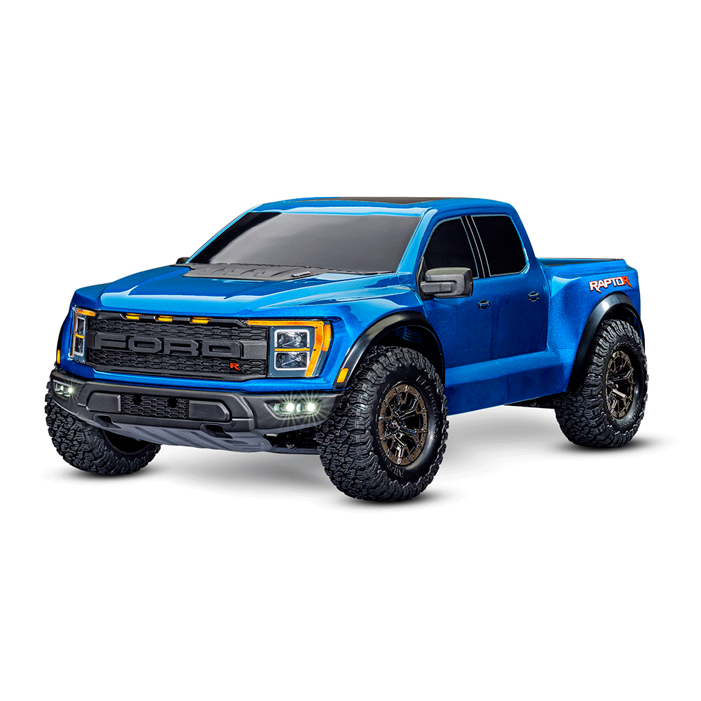 CARRO TRAXXAS 1/10 FORD F-150 RAPTOR R 3S 4WD TQI BLUE 101076-4