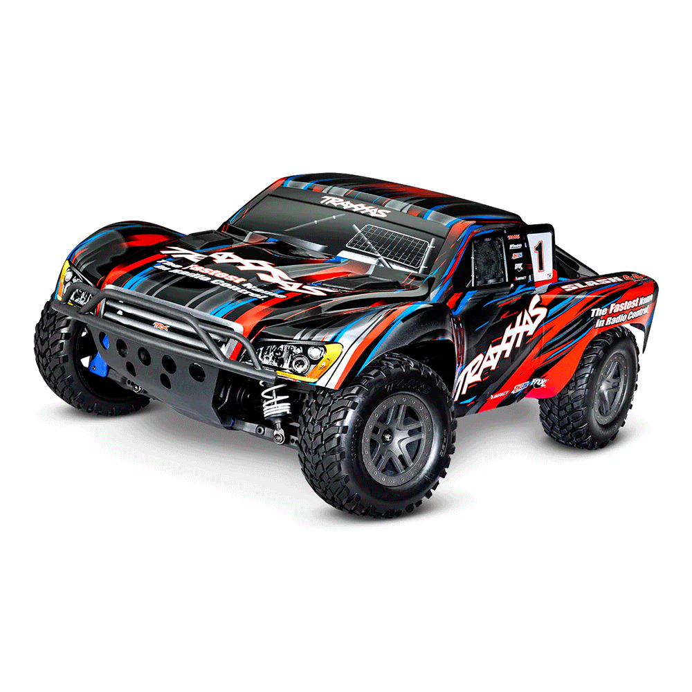 CARRO TRAXXAS 1/10 SLASH 4WD BLX 2S TQ RED 68154-4