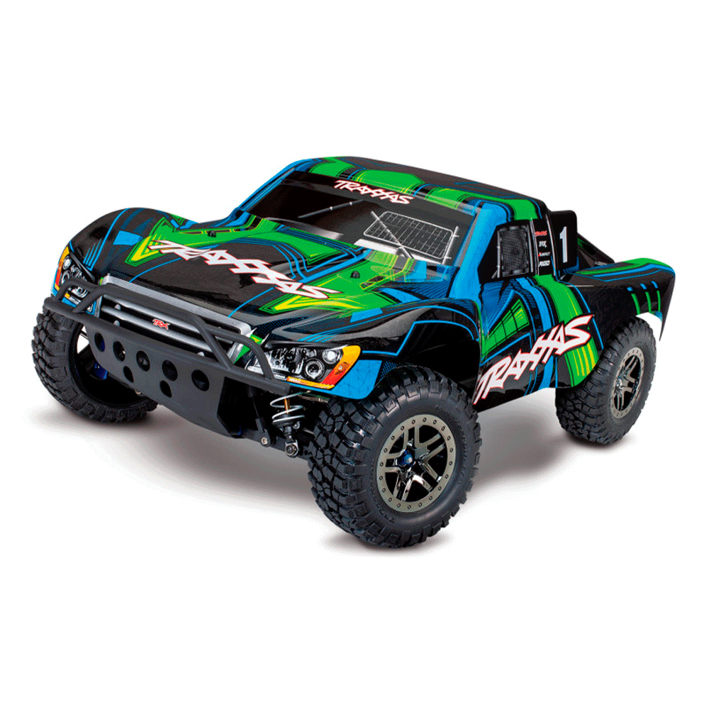 CARRO TRAXXAS 1/10 SLASH 4WD ULTIMATE BLX TSM GREEN 68277-4