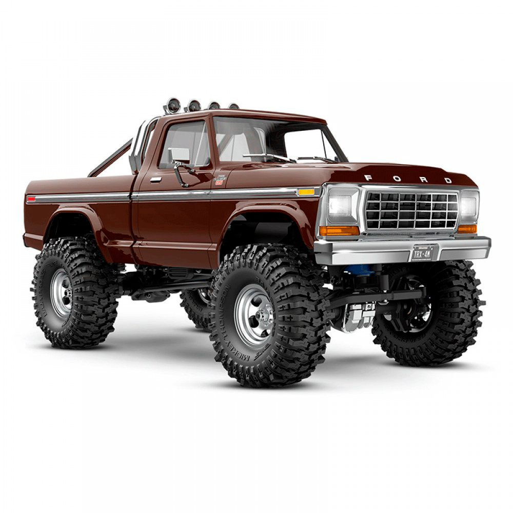 CARRO TRAXXAS 1/18 TRX-4M FORD F-150 CRAWLER 4WD TQ BROWN 97044-1