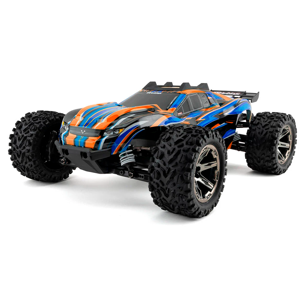 CARRO TRAXXAS 1/10 RUSTLER VXL 4WD BLX TQI TSM ORANGE 67376-4