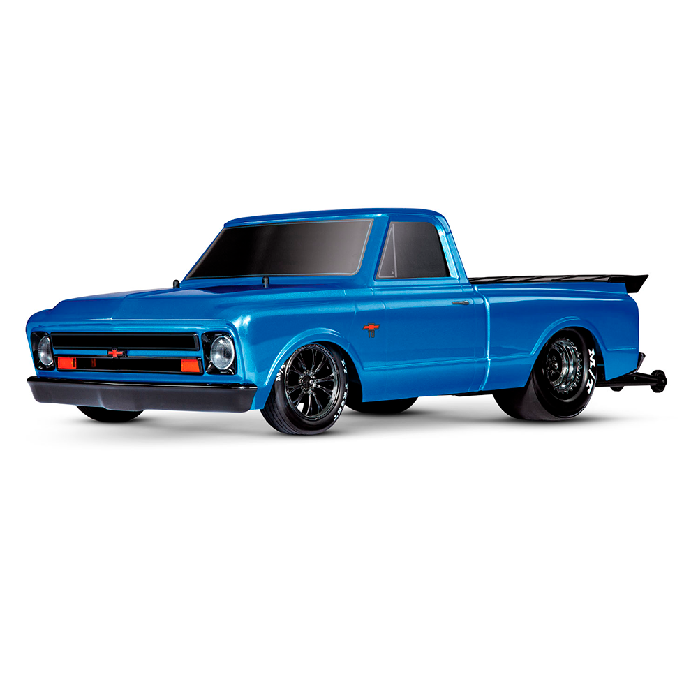 CARRO TRAXXAS 1/10 DRAG SLASH C10 2WD TQI TSM BLUE 94376-74